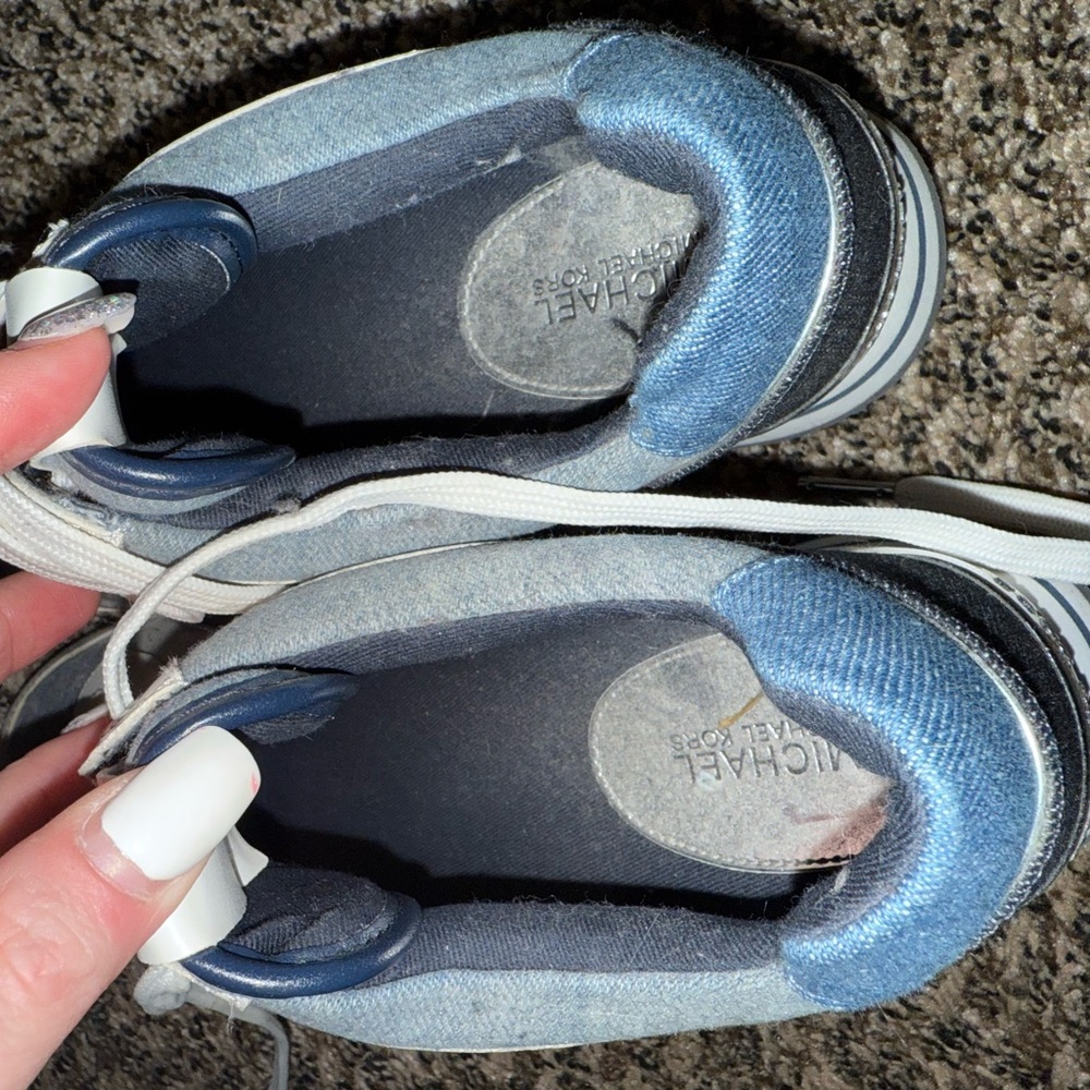 Michael Kors Blue and White Casual Sneakers - Picture 7 of 7